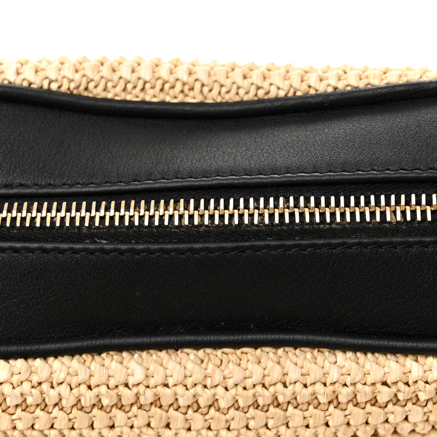 Raffia Canvas Monogram Lou Camera Bag Naturel