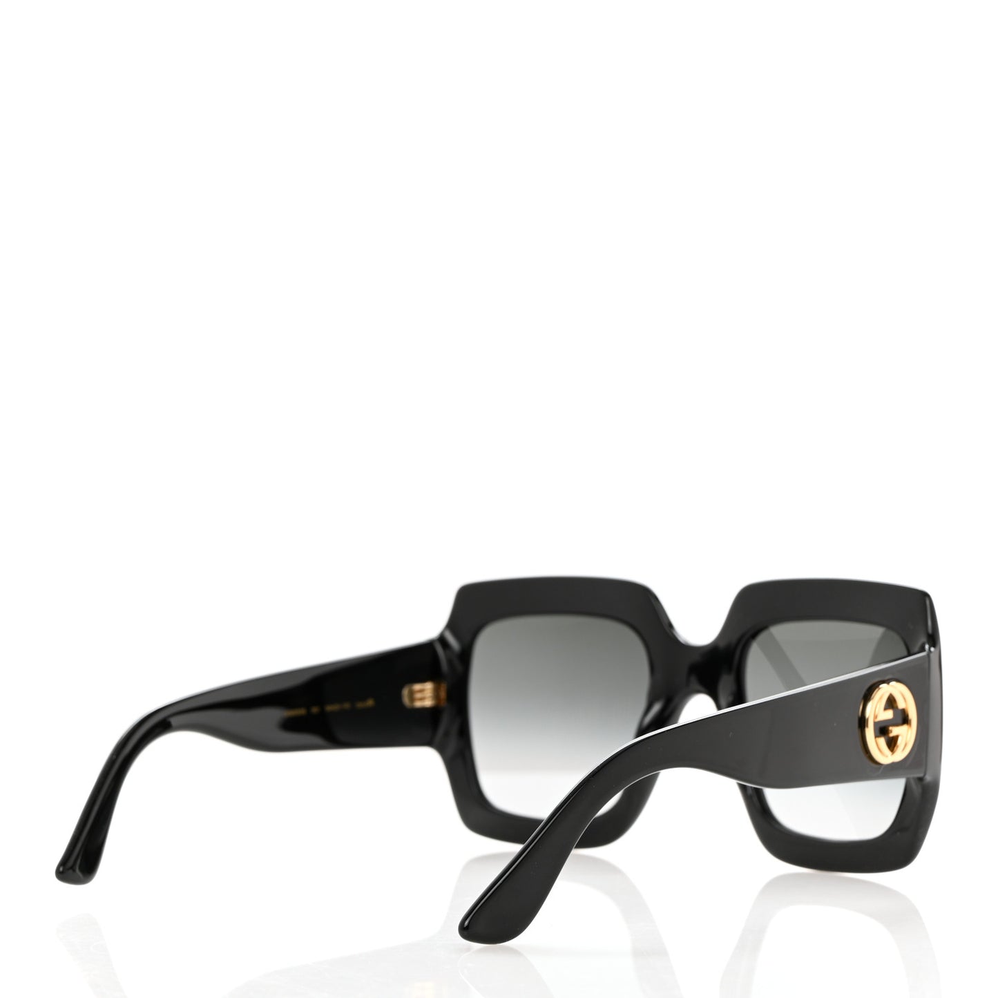 Acetate Square Frame Sunglasses GG0053S Black