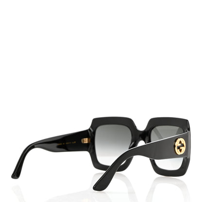 Gucci Acetate Square Frame Sunglasses GG0053S Black 4 of 8