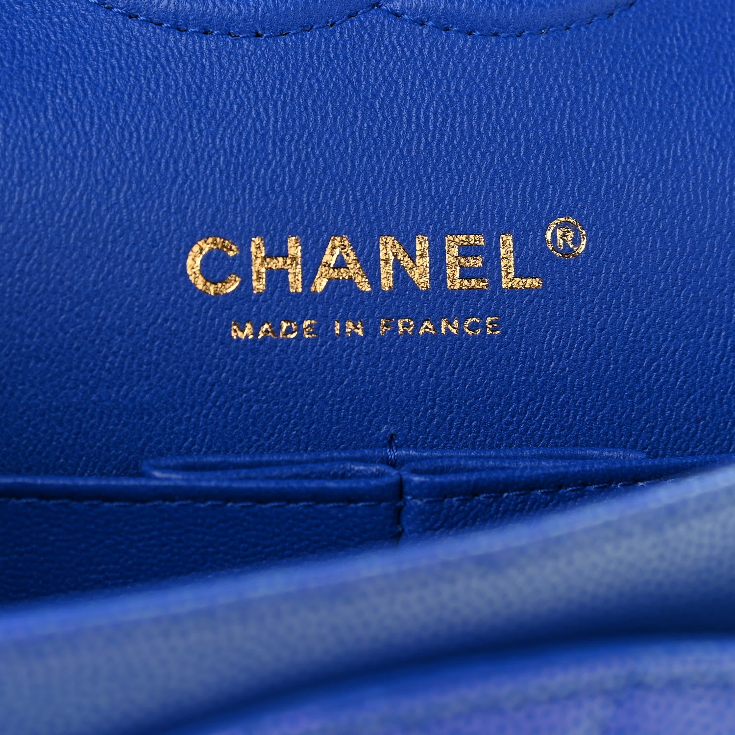 Chanel Iridescent Caviar Quilted Medium Double Flap Blue 6 of 11