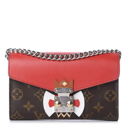 Louis Vuitton Monogram Tribal Mask Chain Wallet Rouge 1 of 10