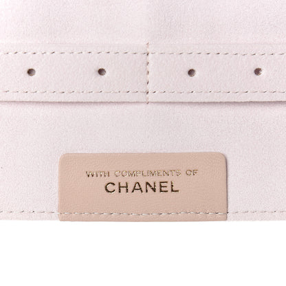 Chanel Lambskin Quilted Reissue Tri Fold Jewelry Case Light Beige 6 of 10