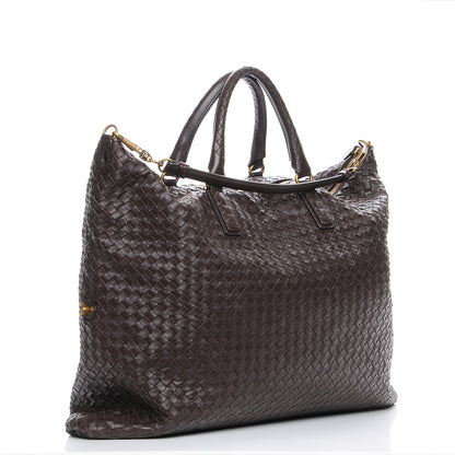 Bottega Veneta Nappa Intrecciato Maxi Convertible Tote Ebano 4 of 12