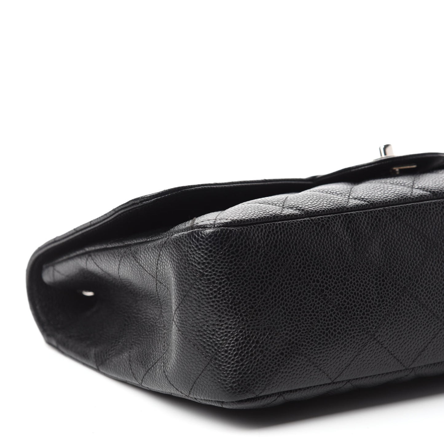 Caviar Quilted Jumbo Single Flap Black