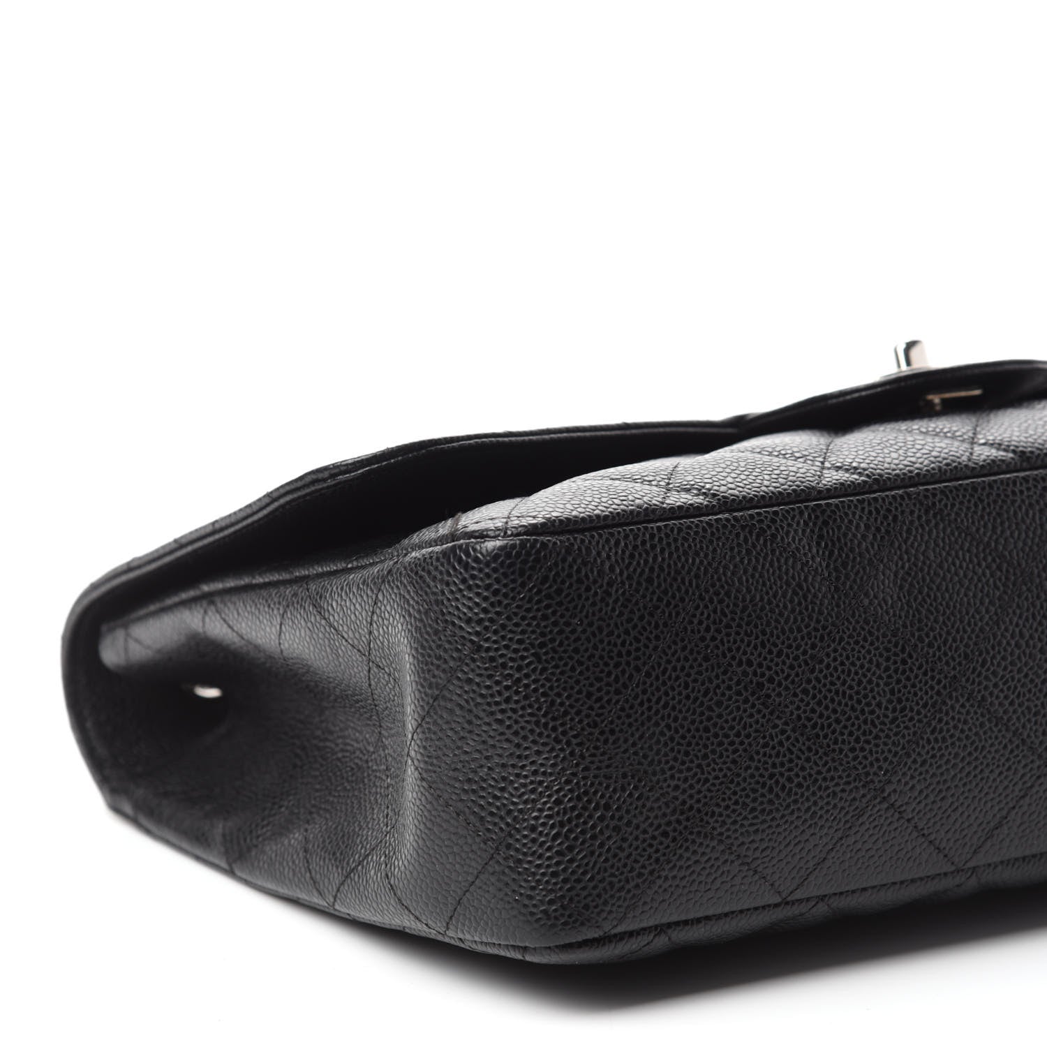 Chanel Caviar Quilted Jumbo Single Flap Black 7 of 17