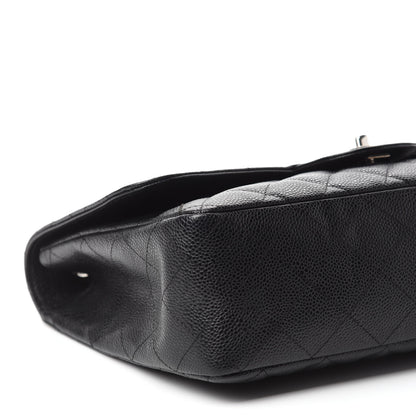 Chanel Caviar Quilted Jumbo Single Flap Black 7 of 17