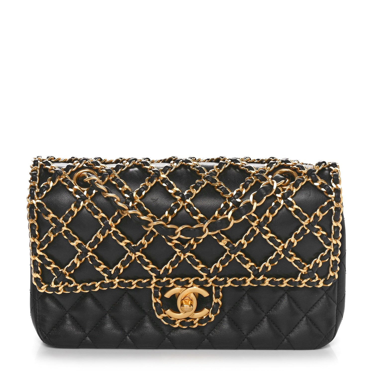 Chanel Lambskin Timeless Classic Chained Double Flap Black 1 of 10