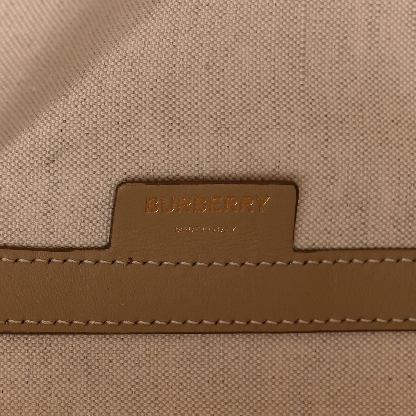 Cotton Canvas Mini Logo Horseferry Tote Bag Off White