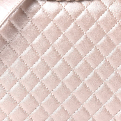 Chanel Metallic Lambskin Quilted Large Boy Flap Light Beige 11 of 11