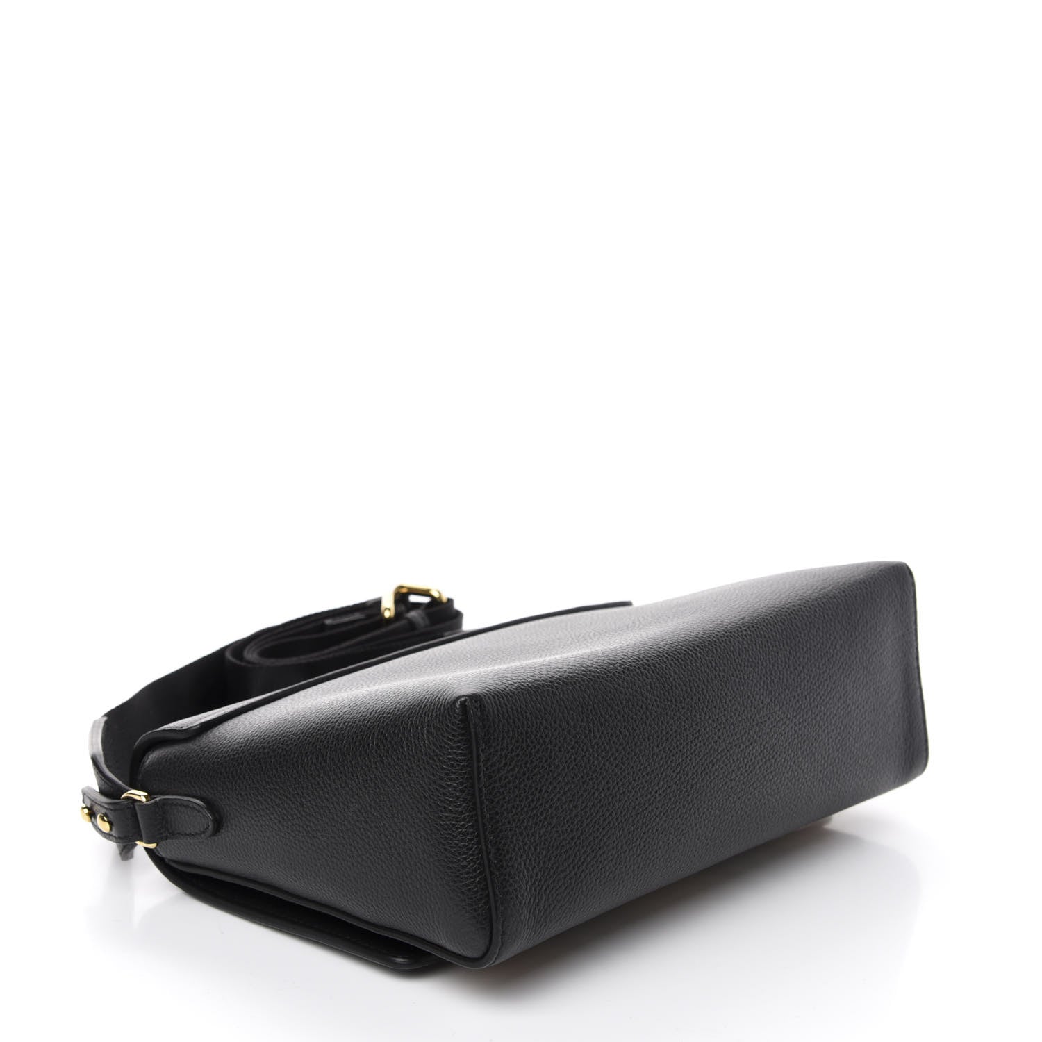 Burberry Grainy Calfskin Vintage Check Note Crossbody Bag Black 4 of 9