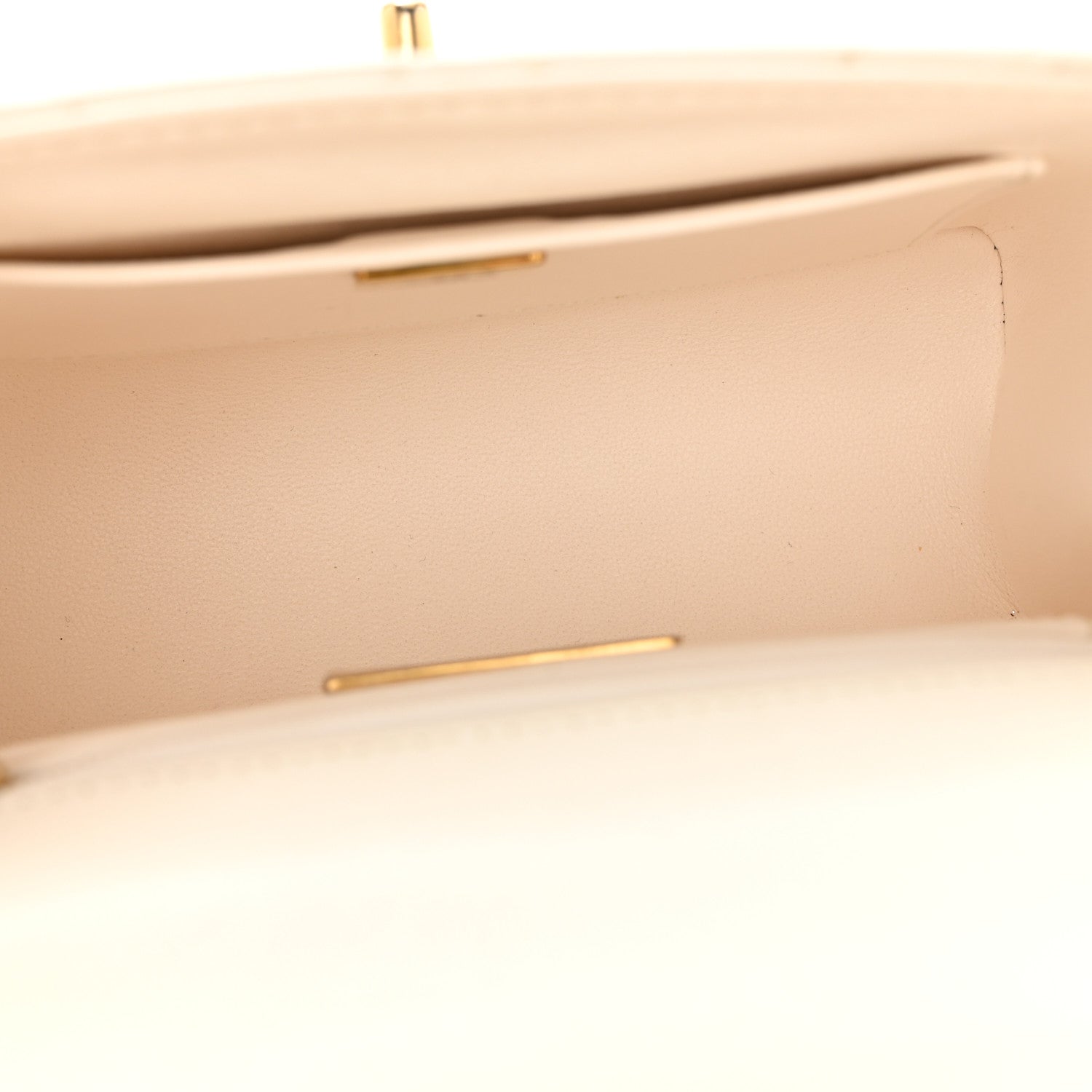 Chanel Lambskin Handle Crush Top Handle Flap Bag White 5 of 13