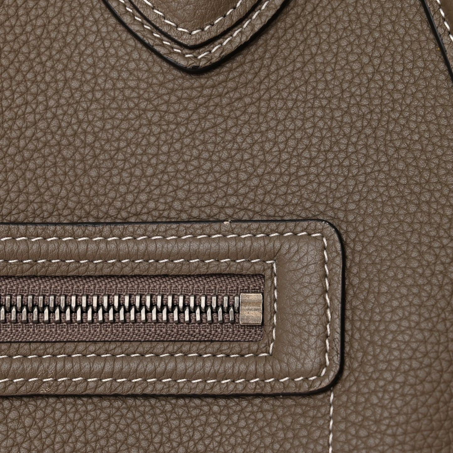 Drummed Calfskin Mini Luggage Souris