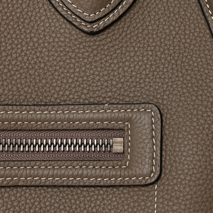 Celine Drummed Calfskin Mini Luggage Souris 12 of 12