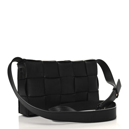 Bottega Veneta Lambskin Maxi Intrecciato Cassette Crossbody Bag Black 3 of 6