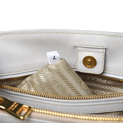 Prada Saffiano Lux Medium Tote Talco 8 of 20