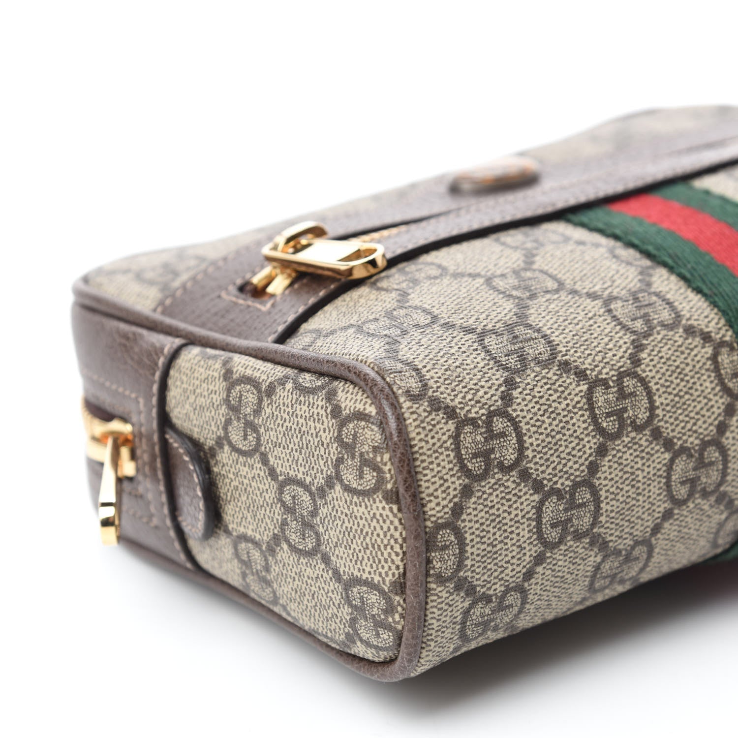 Gucci GG Supreme Monogram Web Small Ophidia Belt Bag 75 30 Dark Brown 6 of 12