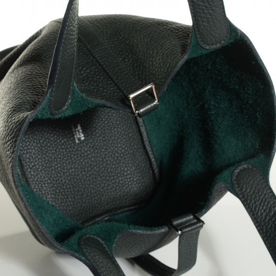 Hermes Taurillon Clemence Picotin Lock 18 Vert Fonce 5 of 30