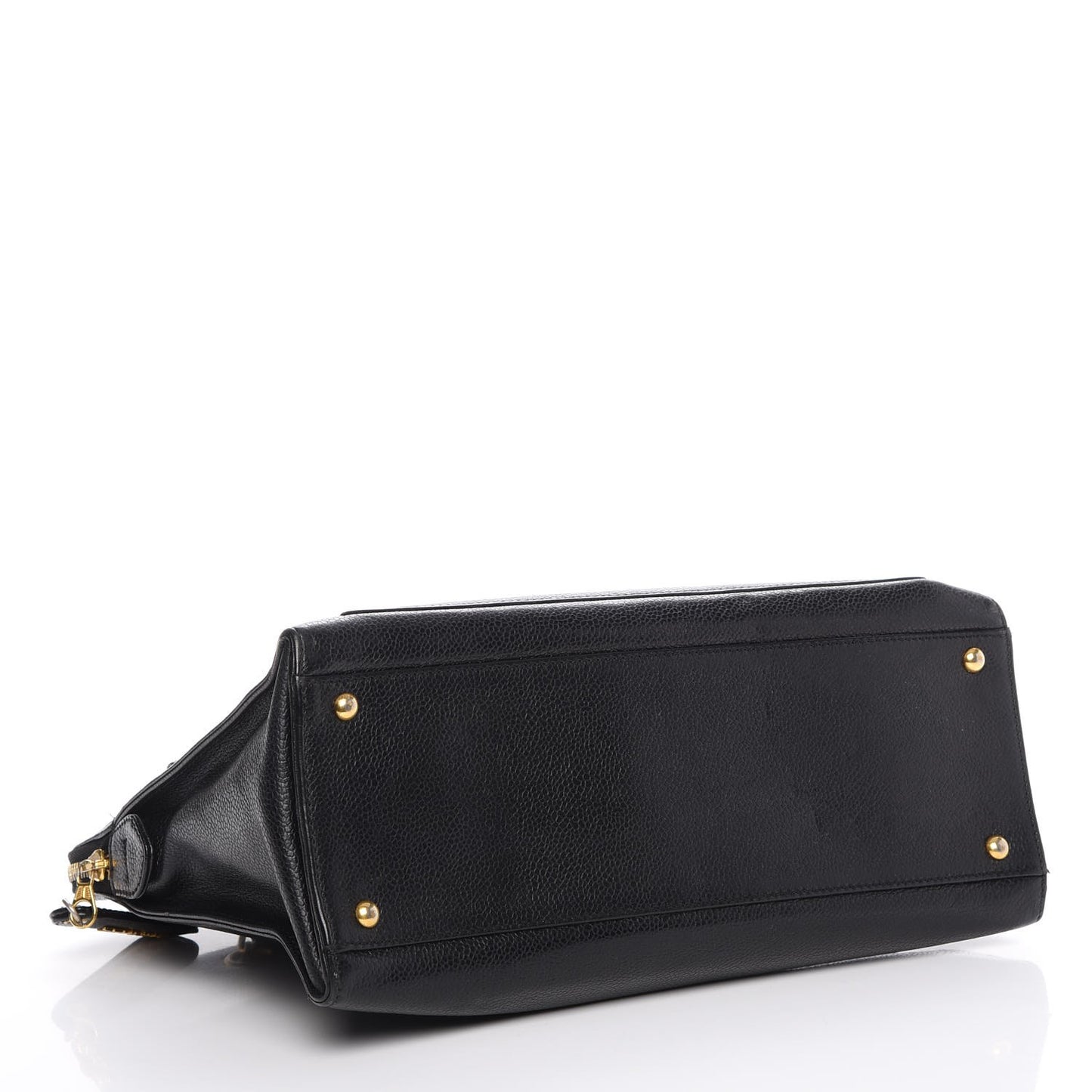 Caviar Flap Shoulder Bag Black