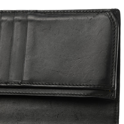 Gucci Calfskin GucciGhost Bi-Fold Long Wallet Black New Acquamarine 8 of 8