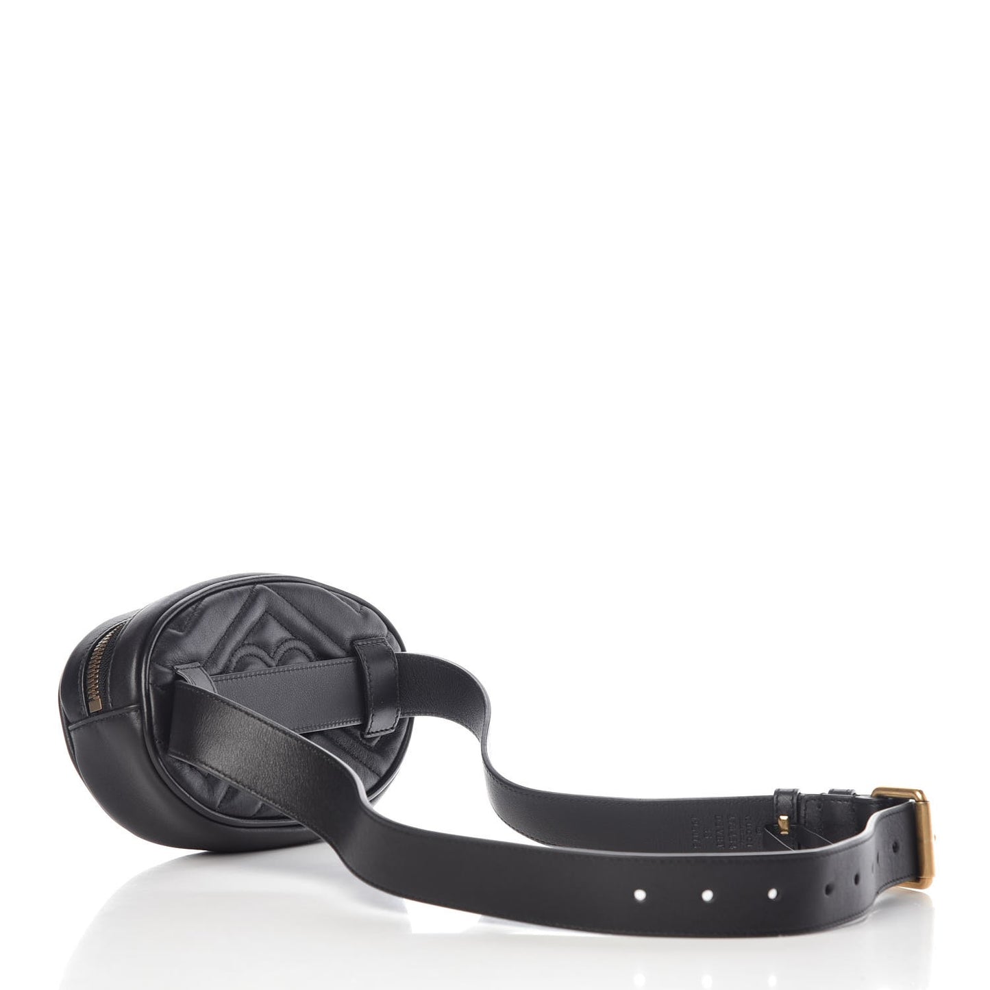 Calfskin Matelasse GG Marmont Belt Bag 85 34 Black