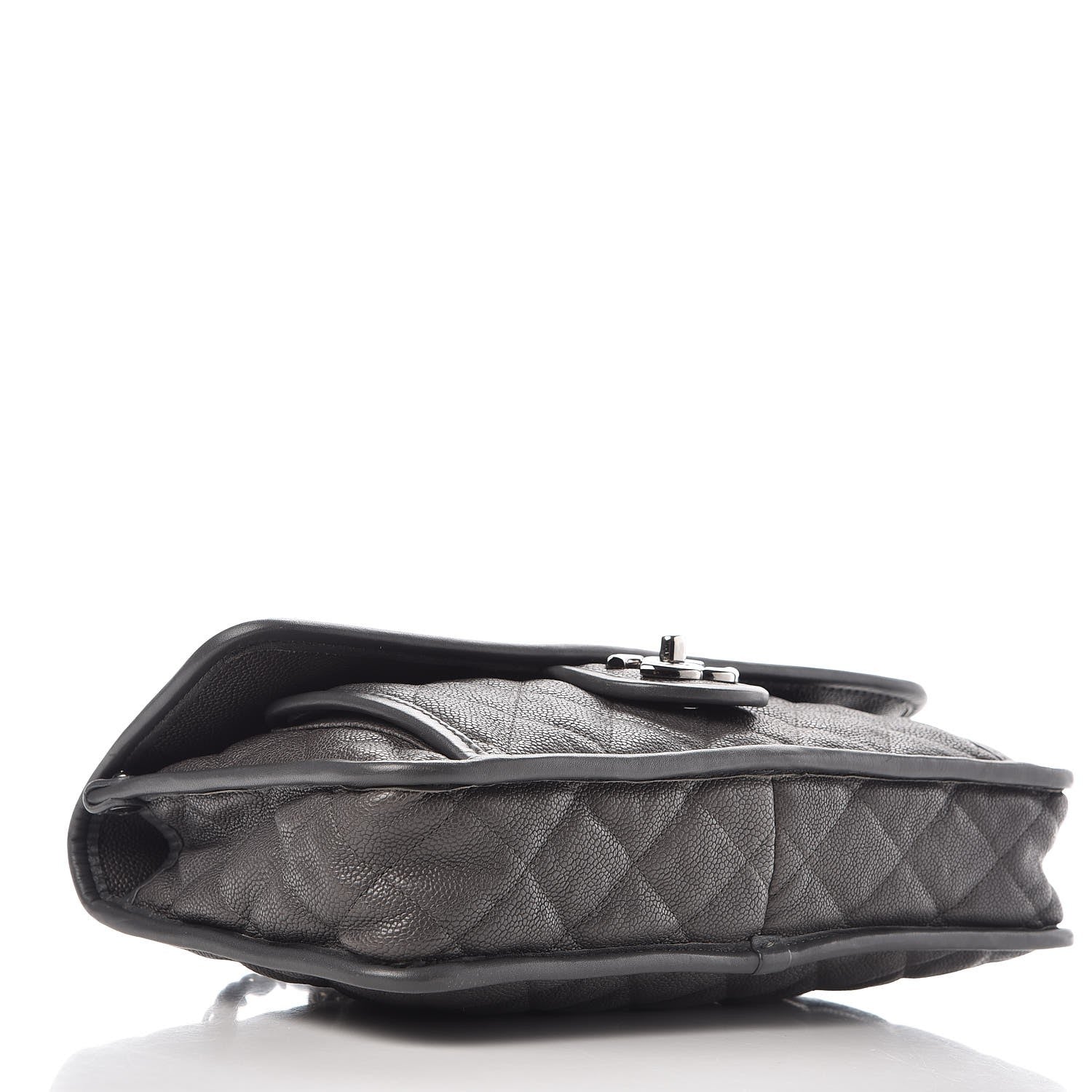 Chanel Caviar Quilted Medium French Riviera Flap Dark Grey 5 of 11
