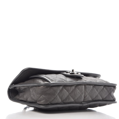 Chanel Caviar Quilted Medium French Riviera Flap Dark Grey 5 of 11
