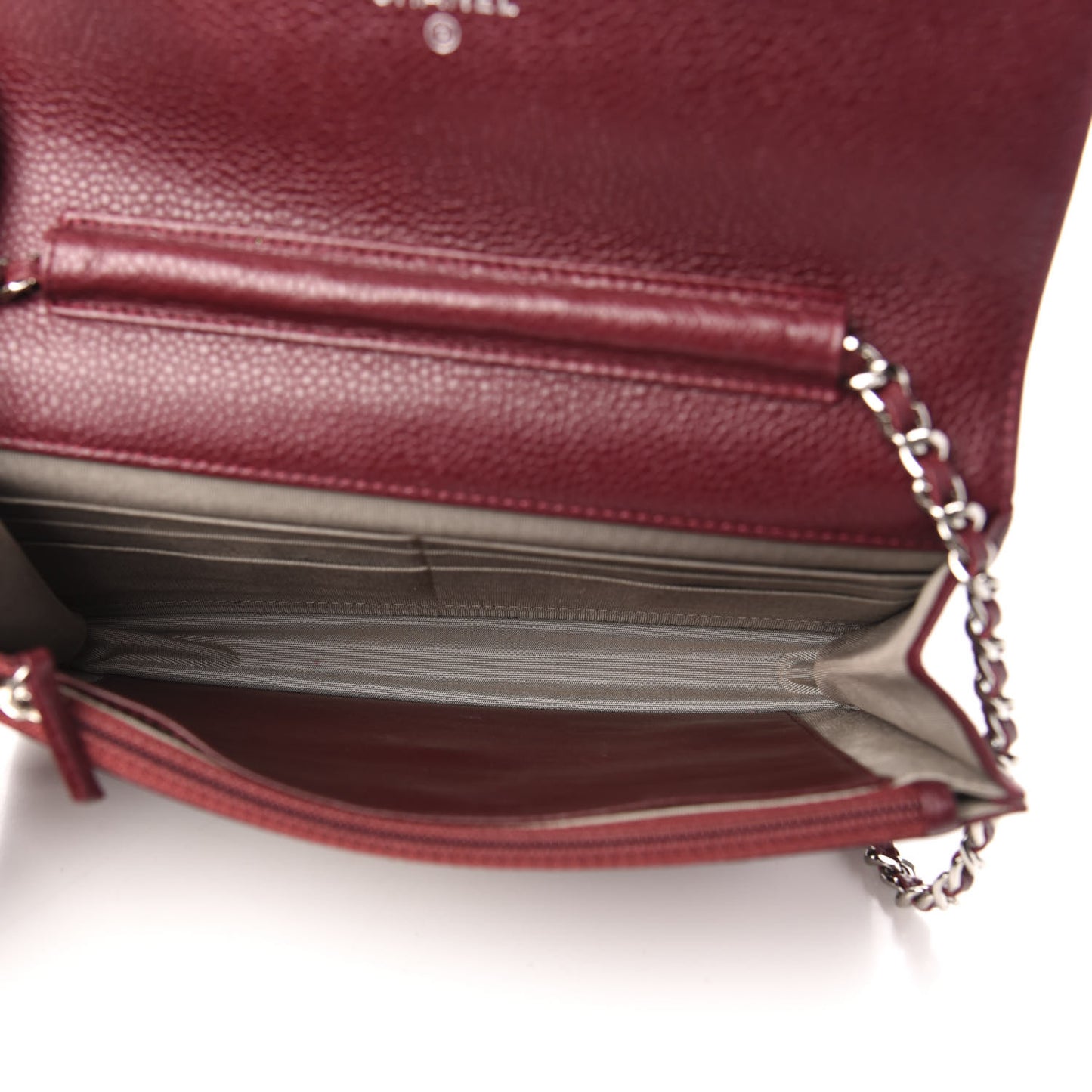 Caviar Timeless CC Wallet on Chain WOC Dark Red