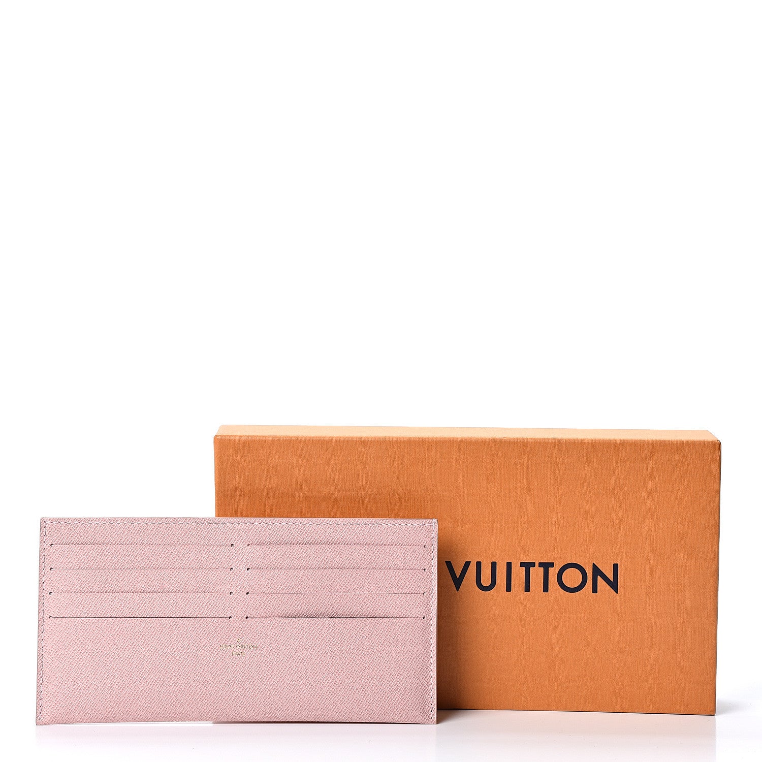 Louis Vuitton Calfskin Felicie Card Holder Insert Rose Ballerine 8 of 8