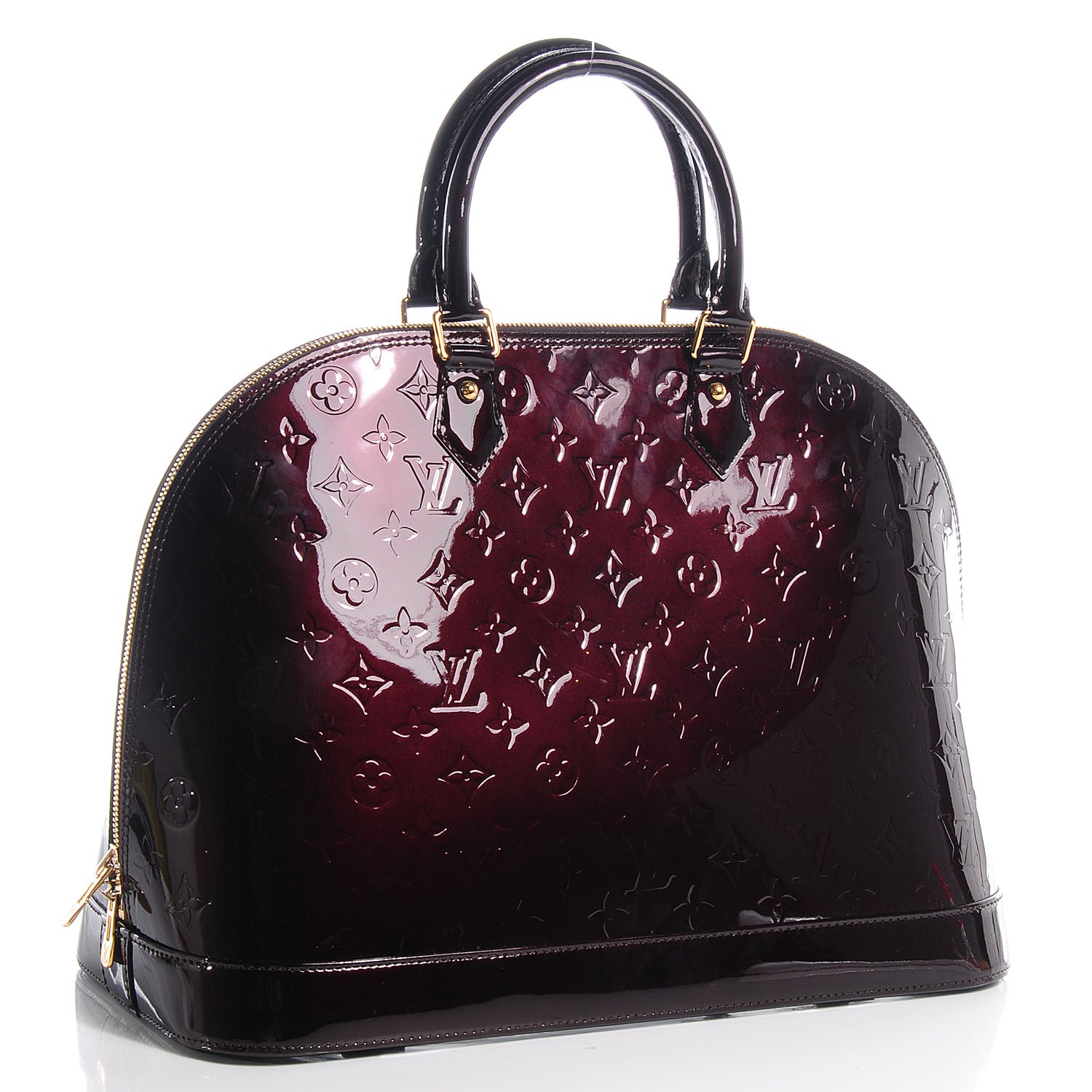 Louis Vuitton Vernis Alma GM Amarante 3 of 8
