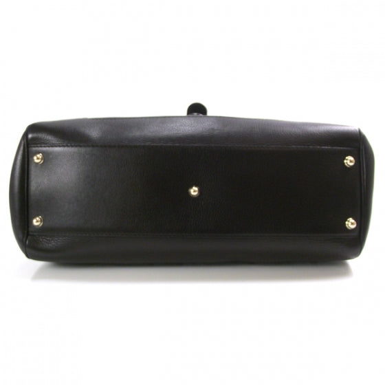 Gucci Leather Heritage Medium Shoulder Bag Black 5 of 10