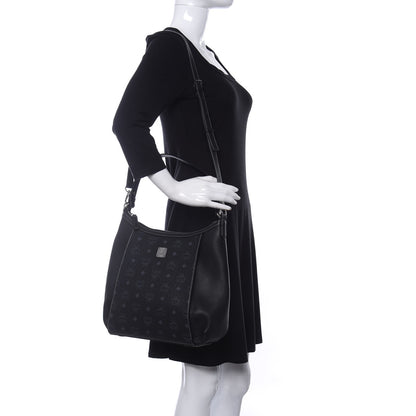 MCM Visetos Medium Luisa Hobo Black 2 of 9