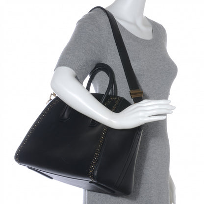 Givenchy Calfskin Medium Studded Antigona Black 2 of 8