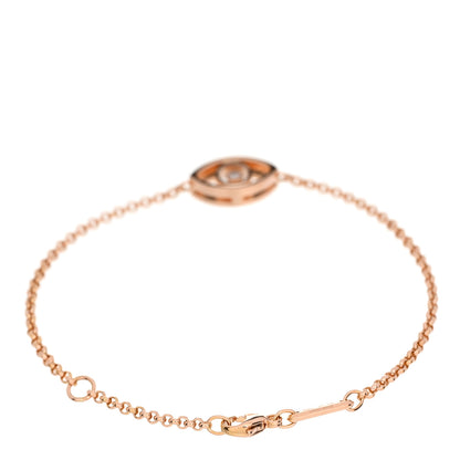 Chopard 18K Rose Gold Diamond Good Luck Charms Eye Bracelet 2 of 4