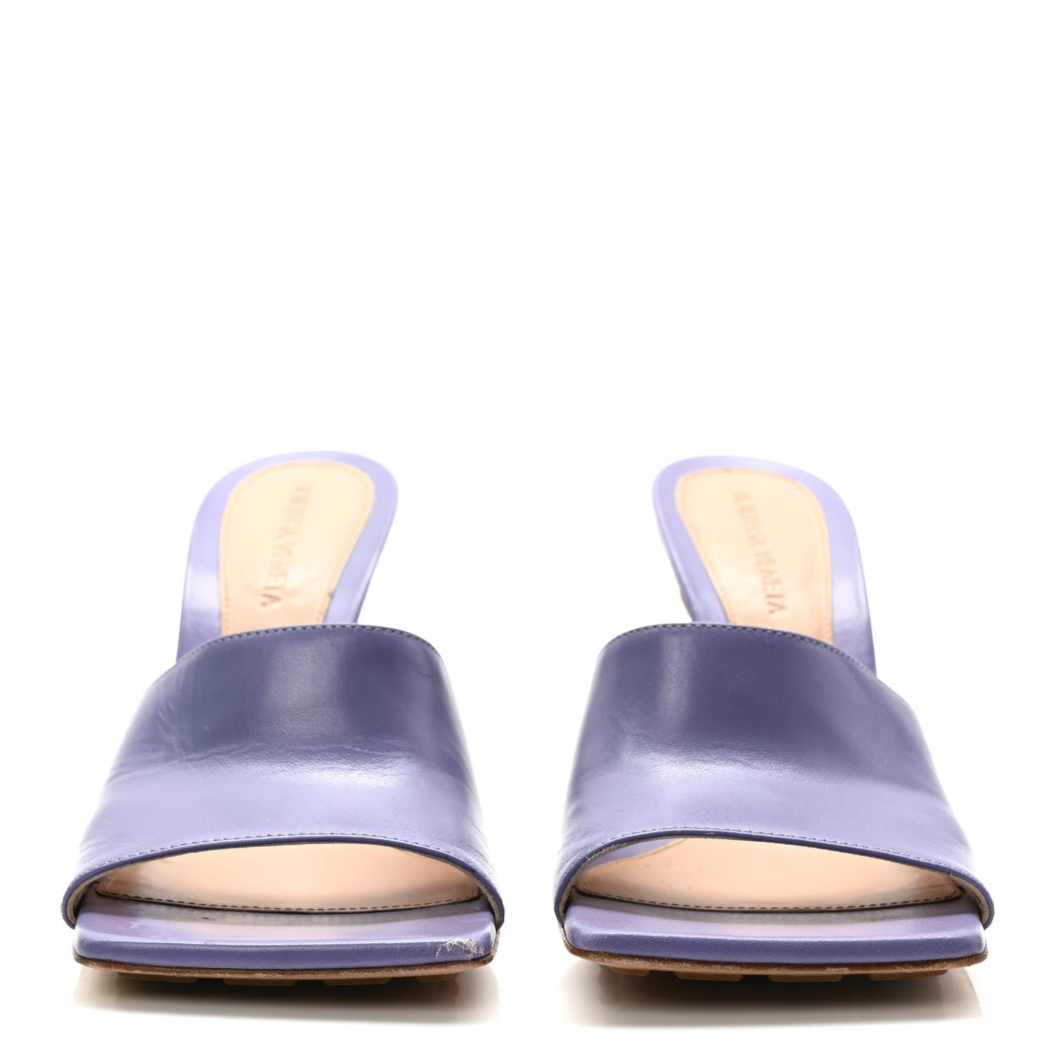 Bottega Veneta Lambskin Stretch Mule Sandals 37 Lavender 2 of 10