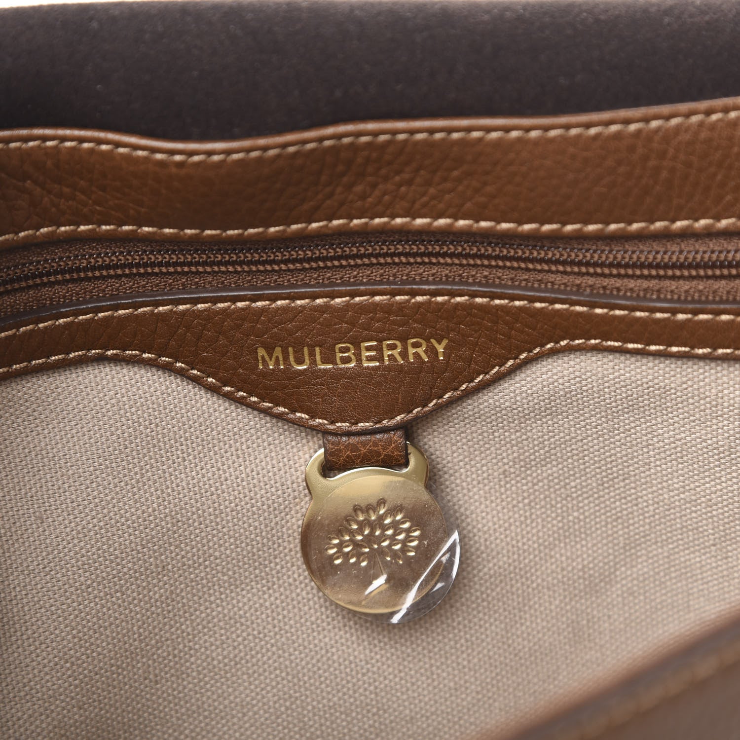 Mulberry Soft Small Grain Tessie Satchel Brown 6 of 10