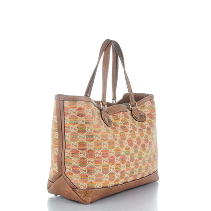 Gucci Straw Libeccio Monogram Large Sunset Tote Multicolor 3 of 7