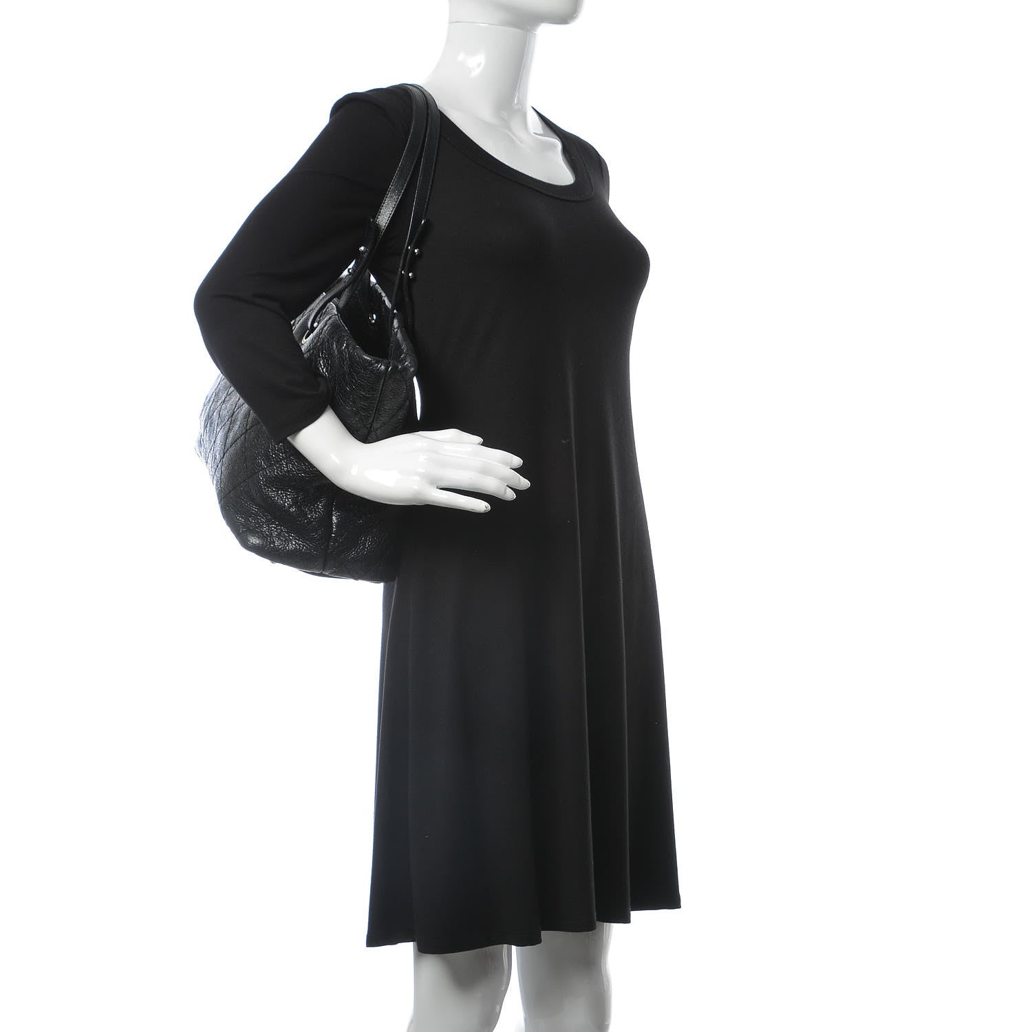 Chanel Glazed Calfskin Large On The Road Tote Black 2 of 10