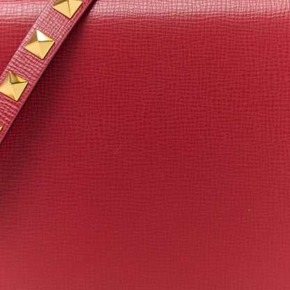 Valentino Garavani Grainy Calfskin Rockstud Alcove Box Top-Handle Bag Rouge Pur 8 of 11