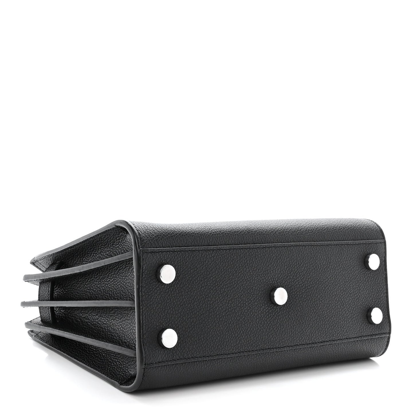 Grained Calfskin Nano Sac De Jour Black