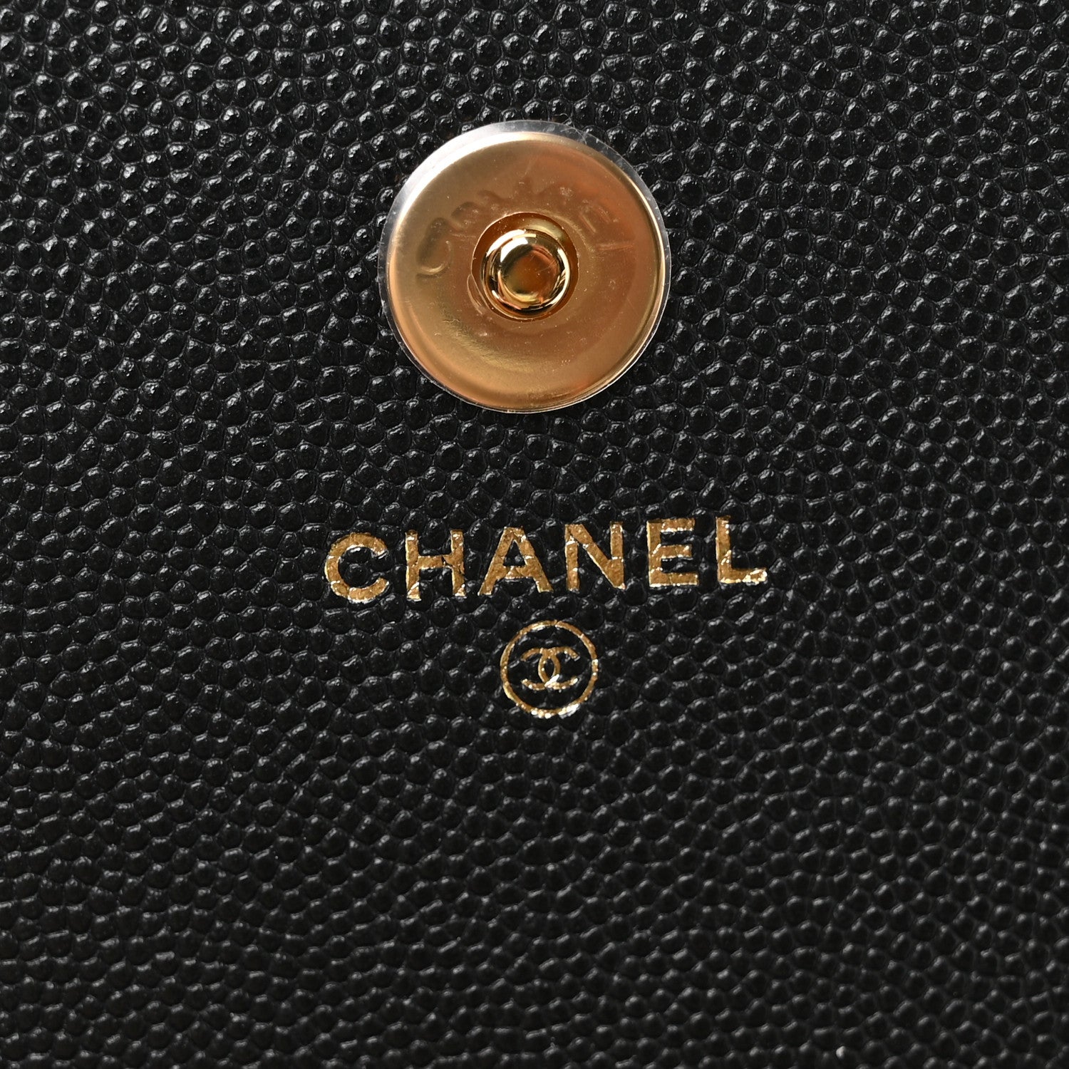 Chanel Caviar Quilted Pocket Twins Clutch With Chain  Black 5 of 11