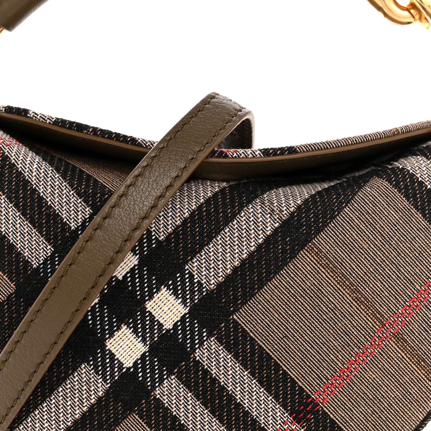 Burberry Housecheck Bridle Runway Clutch Brush Brush Brown 8 of 10