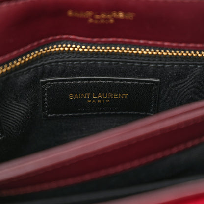 Saint Laurent Velvet Y Quilted Monogram Toy Loulou Crossbody Bag French Burgundy 6 of 15