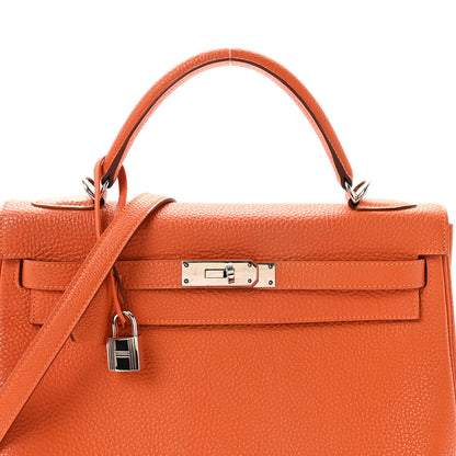 Hermes Togo Kelly Retourne 32 Orange 8 of 10