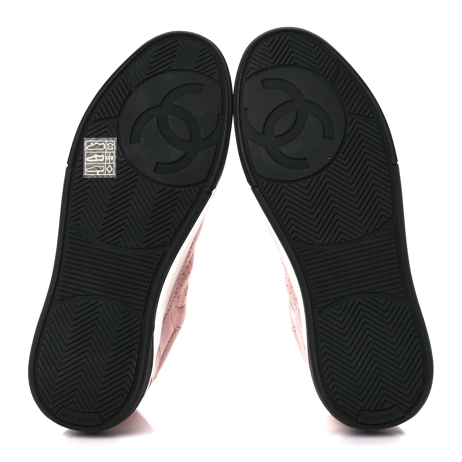 Chanel Suede Womens CC Sneakers 36.5 Pink 5 of 10