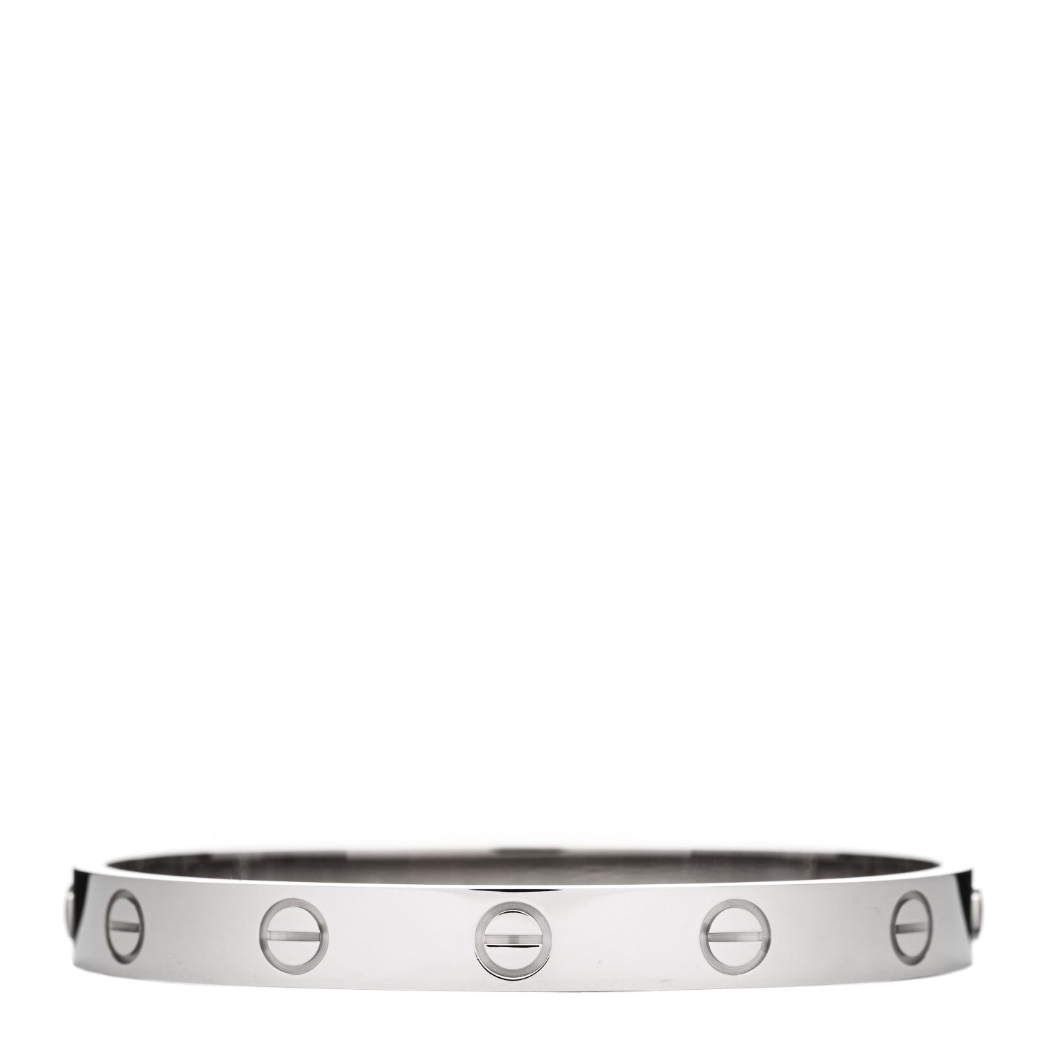 Cartier 18K White Gold LOVE Bracelet 15 1 of 5