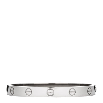Cartier 18K White Gold LOVE Bracelet 15 1 of 5