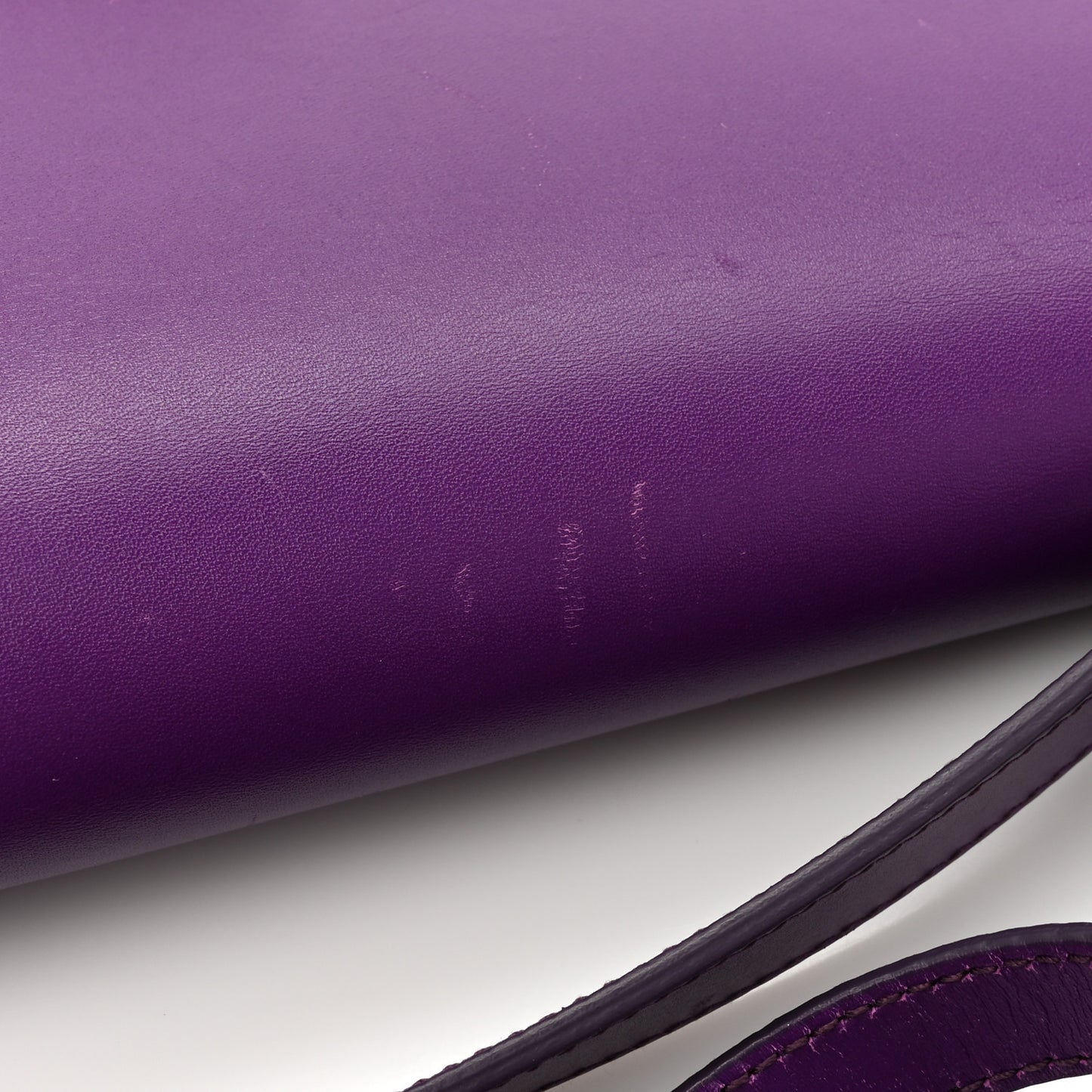 Smooth Calfskin Medium Aileen Gancio Lock Shoulder Bag Grape Rosso