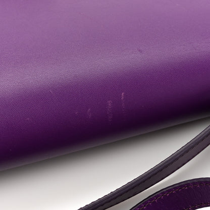 Salvatore Ferragamo Smooth Calfskin Medium Aileen Gancio Lock Shoulder Bag Grape Rosso 15 of 16