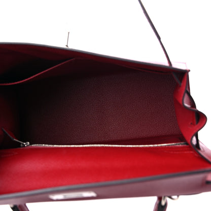 Hermes Epsom Kelly Sellier 28 Rouge Grenat 5 of 9
