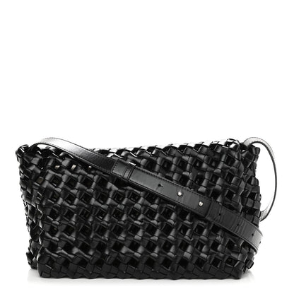 Bottega Veneta Nappa Intrecciato Crochet The Window Crossbody Bag Black 1 of 15